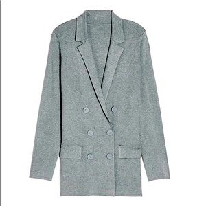 Express Oversized Double Breasted Sweater Jacket- X SMALL